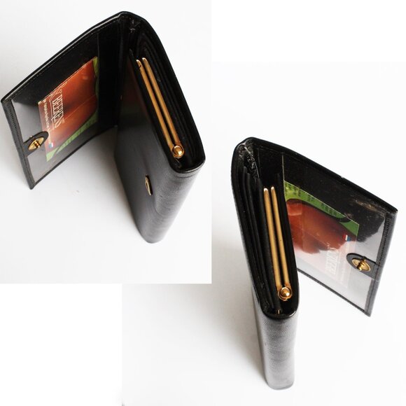 Castelijn & Beerens Wallet Class Collection Frame Purse Black Leather - Picture 7 of 8